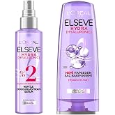 L'Or&eacute;al Paris Elseve Hydra [Hyaluronic] Moisture Plumping Serum 150ml & Hydra [hyaluronic] Moisture Trapping Hair Care Cream