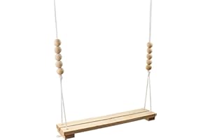 Dciustfhe Chicken Swing Toy for Natural Safe Wooden Accessories Durable Perch Ladder for Poultry Run Rooster Hens