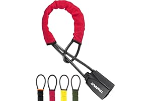 Turnart Antirrobo Coche, Volante Antirrobo, Bloqueo Volante, Universal Para Coches, Camiones, Suvs Y Furgonetas, 3 Llaves (Rojo)