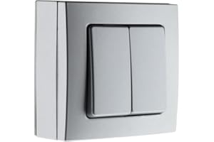 ZENITECH Va & Vient double 10A saillie borne auto Gris - Bel'Vue