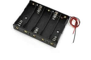 COXZD Gkhowiu Support de piles R 5 x 1,5 V AA - Noir