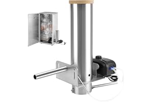 LIROPAU Générateur de Fumée Froide en Acier Inoxydable, Fumoir en Acier Inoxydable avec Pompe, Fumoir A Froid Générateur de fumée pour Fumer la Viande Froide ou Chaude, Poisson, Barbecue