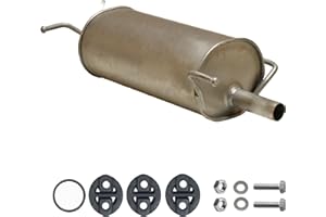 Ferroz Export Ersatz für Auspuff Endschalldämpfer Opel Agila B 1.0 i & 1.2 i, Suzuki Splash mit Anbausatz