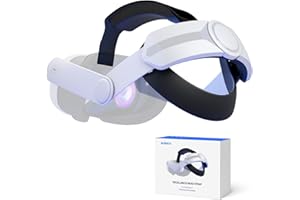 Aubika Sangle pour Meta Quest 3 Accessoires, Confort VR Headset Sangle pour Oculus Quest 3, Ajustable Elite Strap Légère en Remplacement