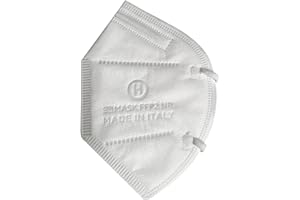 STERILFARMA EVOLUTION 15 Mascherine FFP2 certificate CE colorate BIANCHE prodotte in ITALIA. Elastici morbidi bianchi, 5 strati Filtraggio ≥95%. Sigillate singolarmente. Certificazione ISO 9001 ed UE 2016/425