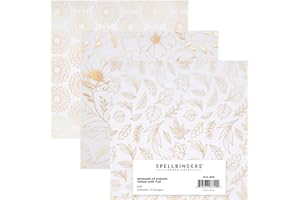 SPELLBINDERS Foiled Vellum 6 x 6" Paper Pad from The Serenade of Autumn Collection