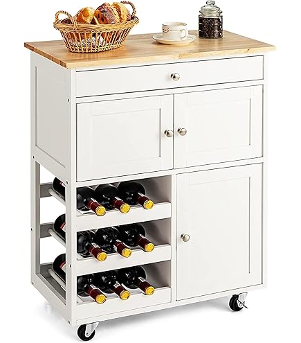 Keukeneiland Met Uitneembare Scheidingswanden, Werkblad Van MDF En Metaal Wit 120x42x91 5 Cm