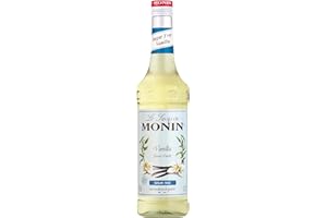 MONIN Sirop de Vanille Sans Sucre pour Café, Cappuccino et Chocolat Chaud - Arômes Naturels - 70cl