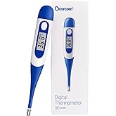 Berrcom Flexible Digital Thermometer for Adults and Children, Mouth and Antebrachial Thermometer Waterproof Medical Thermomet