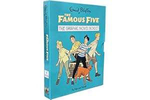 The Famous Five Graphic Novel 4 Books Collection Box Set By Enid Blyton(Five Go to Smuggler's Top, Five Run Away Together, Five Run Adventuring Again & Five on a Treasure Island)