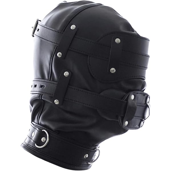BDSM Isolationsmaske Aus Kunstleder – Mit Doppelverschluss Für Sinnesentzug & Bondage-Spiele