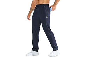 ZENWILL LightArmor Pantalones Deportivos Running Hombre Jogger Gimnasio Cremallera Bolsillo Elasticos Pantalon Chandal Largo