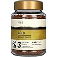 M&S Marks & Spencer Gold Medium Roast Instant Coffee, 100% Arabica Freeze-Dried, Fairtrade, 200g