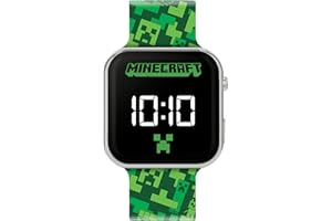 Minecraft Montre décontractée MIN4273, Vert, Moderne