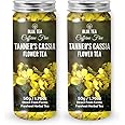 BLUE TEA -Tanners Cassia (Avarampoo) Flower Tea - 100g - 100 Cups (Pack Of 2) | SKIN ENHANCING | Detox Tea - Flower Based - Herbal Tea - Caffeine Free - Non-Bitter | Pet Jar Packaging
