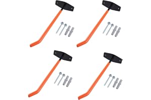 GIVIHGETI 4er Reifen Wandhalterung Set Reifenhalter für Auto Felgen inkl. Schrauben und Dübel Set, Felgenschoner Wand Haken zum Schrauben für Autoreifen, Gartengeräte, Alufelgen, aus Stahl