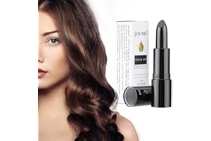 YUYTE Penna per Tintura per Capelli Temporanea, Gesso per Capelli, Tintura per Capelli Colorazione Bianco per Capelli Cover per Bastoncini per Trucco Fai-Da-Te(Buio)