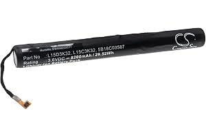 vhbw Batteri ersättning för Lenovo 5B18C03587, L15C3K32, L15D3K32 för Pad (8 200 mAh, 3,6 V, Li-Ion)