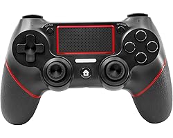 Dual-Shock 4 Gamepad Compatible with Playstation 4 Pro, Touch Panel Joypad mit Dual Vibration Game Re-mote Control Joystick