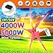 Produktbild SHIJING Windgenerator 4000 / 5000W 12 / 24V 5 Wind-Blatt-Windmühlen-Energie-Generator-Windkraftanlagen für Haushalt + freie Geschenk-Gebührenkontrolle,4000