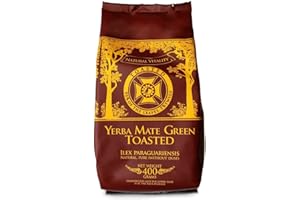 Yerba Mate Green Toasted 400g | Yerba Mate aus Brasilien | Yerba Mate stark energetisierend | Glutenfrei | Natürliche Zutaten | Keine künstlichen Zusatzstoffe | Yerba Mate lose Blätter 0,4kg