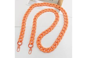 WAMBERE Handykette Universal zum Umhängen-Kompatibel mit jedem Handy und Smartphone,Kette zum Umhängen,Diagonale Spannweite handy kette,Bunte Telefonkette aus Acryl,Handy Dekoration,Tasche Anhänger,Orange