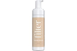 Filter By Molly-Mae Self Tanning Mousse Dark Shade | Fast Drying Fake Tan | Streak Free | Bronzed Glow | Moisturising Foam | Develops Fast | Long Lasting | 200ml