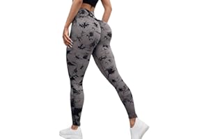 Lishang Leggings Deportivos Mujer Push Up Mallas Anticeluliticos Cintura Alta Pantalones Elástico Opaco Deportivas Scrunch Butt Leggins para Fitness Yoga Running