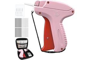 LNKEY Stitchy Quick Clothing Fixer, Mini Stitch Gun for Clothes, Clothing Stitch Tagging Gun with Case,Stitchy Tool with 6 Needles,1500 Black & 1500 White 5mm Micro Fasteners