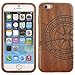 Produktbild Semoss Ultra Dünne Slim Thin Holzhülle Kompass Schutzhülle in Natur Bambus Handyhülle Bumper Cover für iPhone 7 Kompass Bamboo Holz Case Harte Handytasche Cover Etui