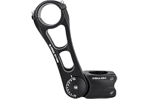 CXWXC Adjustable MTB Stem 31.8mm 70 Degree - 90/110/130/145mm Bike Stem Riser for Handlebar - Aluminum Alloy Mountain Bike Handlebar Riser Extender for MTB Road City Bike Bicycle