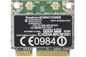 Tosuny Tarjeta de Red MIINI PCIE BCM94313HMGB 802.11B / G/N Soporte de Tarjeta de Red para Modelo G4 G6 G7 CQ43 CQ56 Serie DV6-6000 Serie DV7-7000, Bluetooth 3.0 Incorporado
