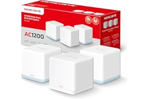 MERCUSYS TP-Link Halo H1500X (3-opakowany) 6-oczkowy Router AX1500Mbps, Zasi?g 550 m², Siatka WiFi, Dwuzakresowy, Wzmacniacz, 3 Porty Gigabit, Sterowanie Rodzicielskie