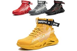NASOGETCH Trenerzy bezpieczeństwa Mężczyźni Kobiety Stalowy nosek Obuwie robocze Lekkie antypoślizgowe buty Magazynowe buty robocze