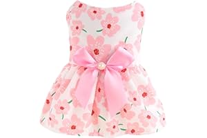 Luojuny eihnachtsferien-Hundekleid, Valentinstag-Hunderöcke Bowknot, leuchtende Farben, Hundeprinzessin, Cosplay-Kostüm, Mama-Welpen-Hemd, Rock, Hundekleider, Haustierkleidung, Bekleidung für Hund