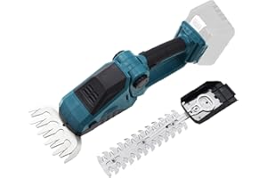 CEYKVO Akku Grasschere Strauchschere Set Kompatibel mit Makita 18V, Handliche Rasenschere Heckenschere Strauchtrimmer mit Grasmesser & Strauchscherenmesser, Kabellos Gartenschere (Ohne Akku)