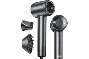 ‎BOPCAL Bopcal Ionen Föhn,160000 U/min High-Speed Haartrockner, 500 Millionen Ionen Fön mit Diffusor Verwendet für Schnelles Trocknen, Professioneller Reisehaartrockner für Hause, Salon, Geschenk, 12 Modi
