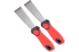 JCP Xpert 2 x 32mm Bead Glass Removal Glazing Chisel Tool for UPVC Window Deglazing - Cushioned Grip, Steel Striking Cap