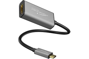 KabelDirekt – USB C to HDMI adapter – 0,15m – (supports resolutions up to 4K/60Hz, USB C 3.1 and Thunderbolt 3, suitable for MacBook Pro 2016/2017, MacBook 12" and other devices) – PRO Series