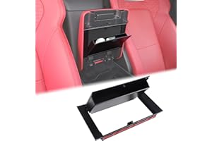 Aunginsy Armrest Hidden Storage Box Compatible with Jaguar F-Type 2013-2025 Center Console Handrail Privacy Storage Box Organizer Tray Armrest Storage Box Container Insert Pallet Manager Accessories