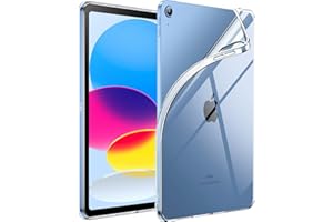 JETech Hülle für iPad (A16) 11./10. Generation (2025/2022), Weicher TPU Transparente Dünner Stoßfest Tablet Schutzhülle (Durchsichtig)