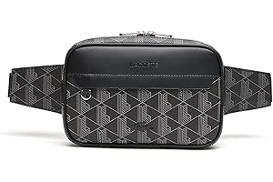 Lacoste Nh4004lx, Body Bag para Hombre, Monogram Negro Gris