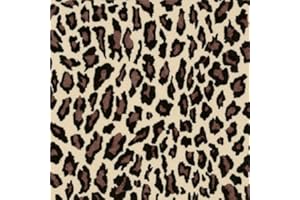 CRAFTYTHINGS Pack of 4 Napkins - Leopard Print - 33 x 33cm - Great for Decoupage/Napkin Art