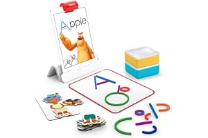 Osmo - Little Genius Starter Kit for iPad - 4 Educational Learning Games - Ages 3-5 - Phonics and Creativity - (Osmo - iPad Base Included)