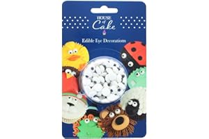 House Of Cake Edible Sugar Eyes, Cake Decorations For Animals, Monsters, And Aliens On Cakes, Cupcakes, Muffins, Cookies, 25g