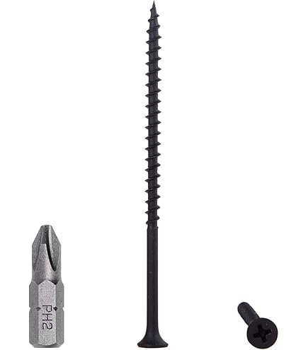 250 Viti Per Cartongesso SKIR'CO - Nero, 4.8x90 Mm, Testa Phillips Bugle, Per Legno, Con Punta Cacciavite Inclusa - Foto 10