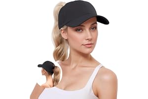 YAMEE Baseballkeps dam hästsvans sommar, basebollkeps dam baseball cap mesh andningsbar, sommarmössa dam lätt vattentät snabb