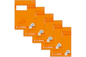 Staufen Lot de 5 cahiers de vocabulaire de qualité supérieure - DIN A5 - Linéature 53 (ligné avec ligne centrale) - 32 pages - Papier premium 90 g/m²