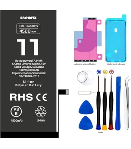 Remplacement De Batterie Pour Iphone. Le Kit De Batterie Pour IPhone Comprend Un Autocollant étanche, Des Autocollants De Batterie, Des Outils Magnétiques. (iPhone 12