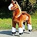 Produktbild Ponycycle " Amadeus " Pferd hell braun, Pony auf Rollen fahrendes Schaukelpferd und Kuscheltier für Ihr Kind von MyPony (Medium)
